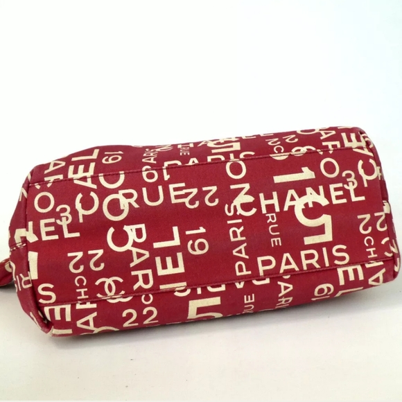 AUTHENTIC CHANEL 7422649 BYCY LINE TOTE BAG CANVAS - Picture 3 of 8